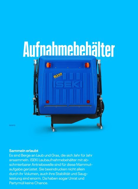 ISEKI GLS Gras- und Laubsauger