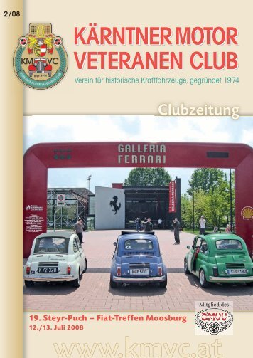 termine 2008! - Kärntner Motor Veteranen Club