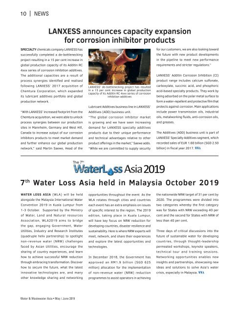 Water & Wastewater Asia May/June 2019