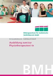 Ausbildung zum/zur Physiotherapeuten - BMH Bildungszentrum für ...