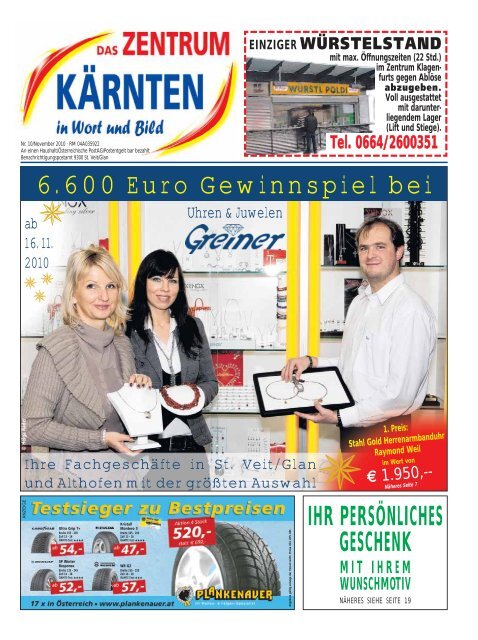 Ausgabe 10.2010 (PDF-Format, ca. 3,2 MB - Zentrum Kärnten in ...