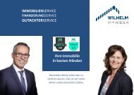 Info-Flyer Wilhelm Immobilien