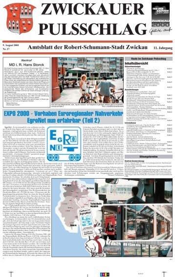 Amtsblatt Nr. 17 vom 09.08.2000 - Stadt Zwickau