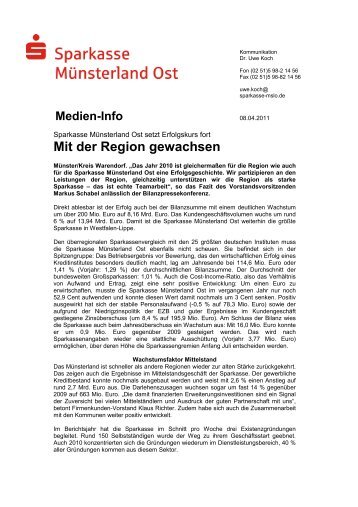 Medien-Info - Sparkasse Münsterland Ost