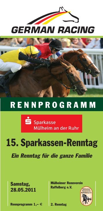 15. Sparkassen-Renntag - Mülheimer Rennverein Raffelberg eV