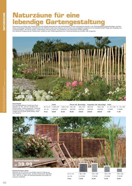 Gartenkatalog 2021 - Holz im Garten - Reinholdshain