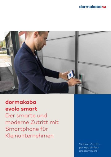 dormakaba evolo smart - Mobiles Türschließsystem