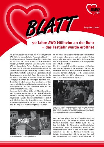 90 Jahre AWO Mülheim an der Ruhr – das Festjahr wurde eröffnet