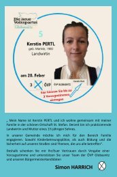 ÖVP Globasnitz - Kandidatenvorstellung Kerstin PERTL 