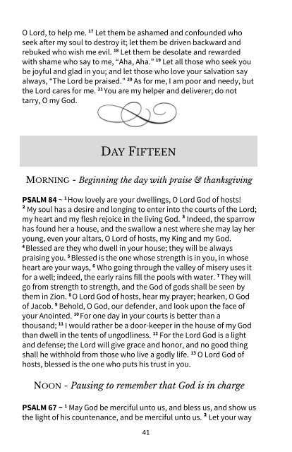 Forty Days with the Psalms