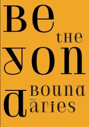 Beyond the Boundaries