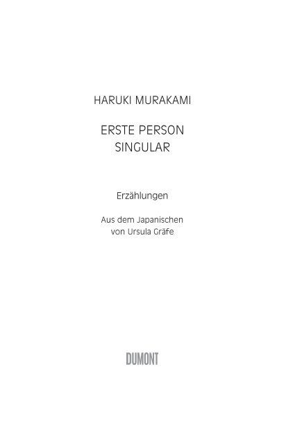 Leseprobe_Murakami_Erste Person Singular