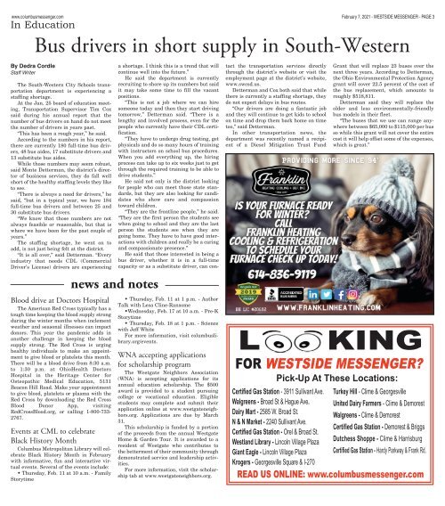 Westside Messenger - February 7th, 2021