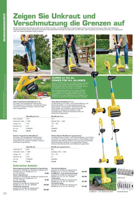 Gartenkatalog 2021 - Gartenpflege - Guede - Gardena - Makita - Atika - Kaercher - Gardena - Bosch- Makita 