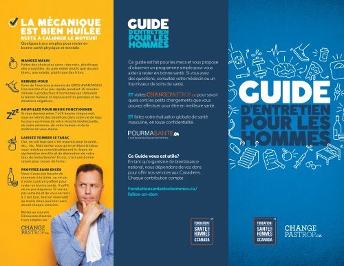 Guide d’entretien pour es hommes