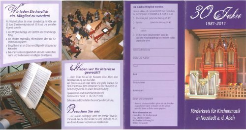 Vereinsflyer - Förderkreis für Kirchenmusik NEA