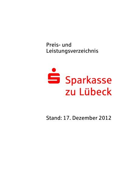 Übersicht - Sparkasse zu Lübeck