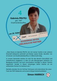 ÖVP Globasnitz - Kandidatenvorstellung Gabriela Prutej