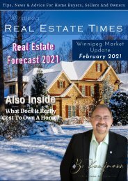February 2021 Real Estate Market Report - Winnipeg Housing & Condo Market
