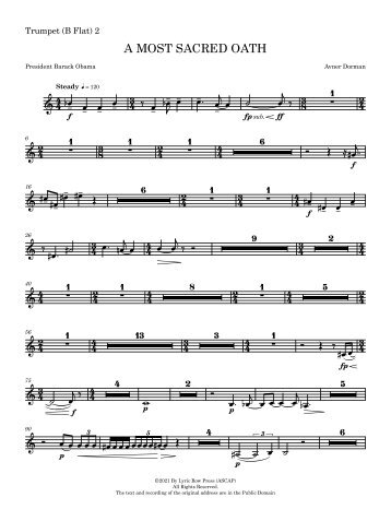 Trumpet (B Flat) 2 - A MOST SACRED OATH