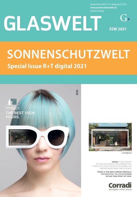 Sonnenschutzwelt Glaswelt R+T digital 2021 english