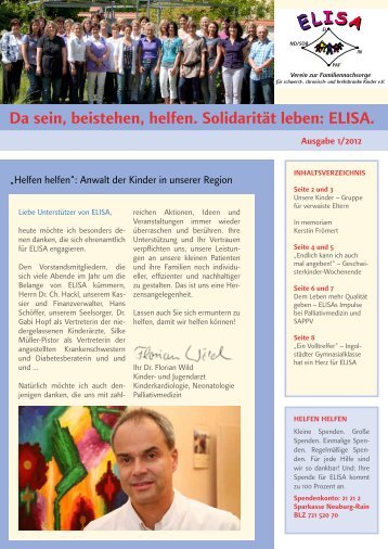 Elisa-Verein zur Familiennachsorge