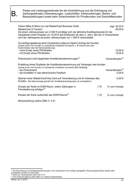 und Leistungsverzeichnis - Sparkasse Neumarkt i d OPf-Parsberg