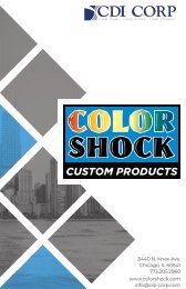 Color Shock Custom Product Guide