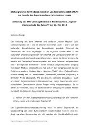 Stellungnahme Nds. Landesmedienanstalt - SPD-Fraktion im ...