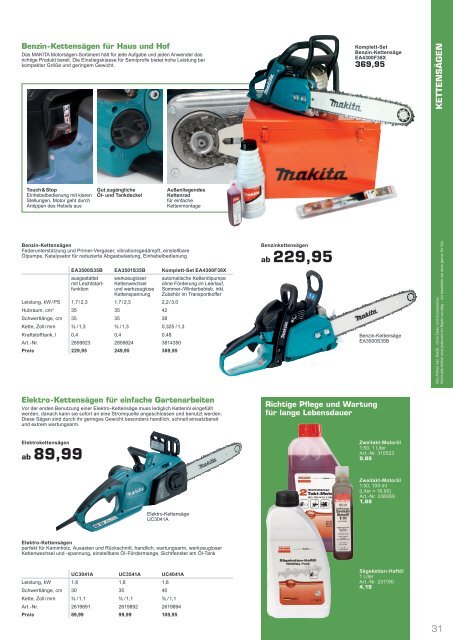 Gartenkatalog 2021 - Gartenpflege - Guede - Gardena - Makita - Atika - Kaercher - Gardena - Makita