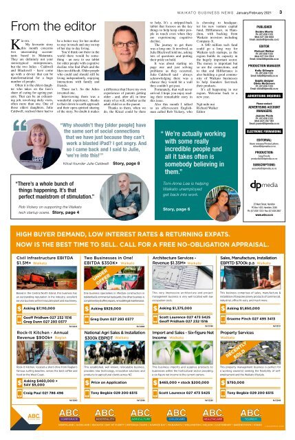 Waikato Business News January/February 2021 