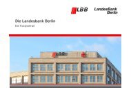 LBB Kurzportrait - Landesbank Berlin