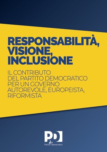 LE PROPOSTE DEL PD PER UN GOVERNO DRAGHI