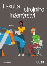 Fakulta strojního inženýrství UJEP – brožura 2021