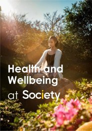 Health and Wellbeing at Society 