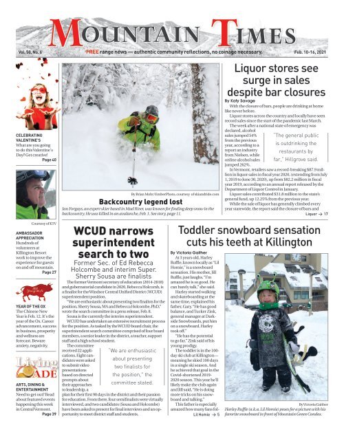 Mountain Times - Volume 50, Number 6 - Feb. 10-16, 2021