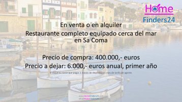 Se vende o se alquila este restaurante completamente equipado cerca del mar en Sa Coma. (LOC0038)