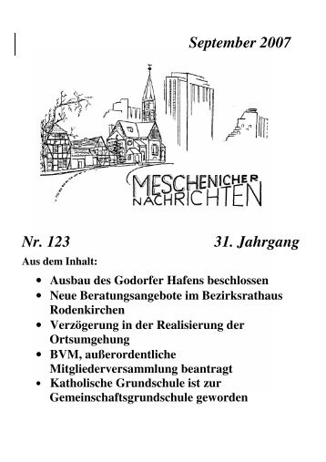September 2007 Nr. 123 31. Jahrgang - bv-meschenich