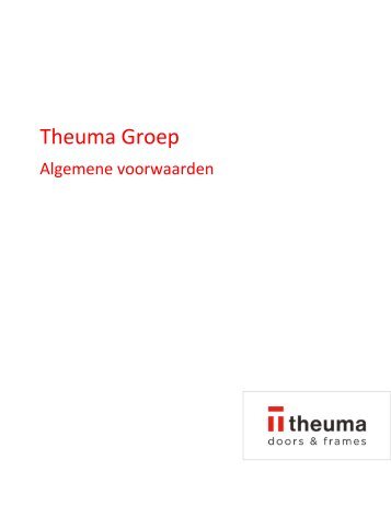 2021 Theuma Groep - Algemene voorwaarden