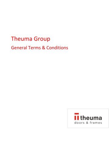 2021 Theuma Group - General conditions
