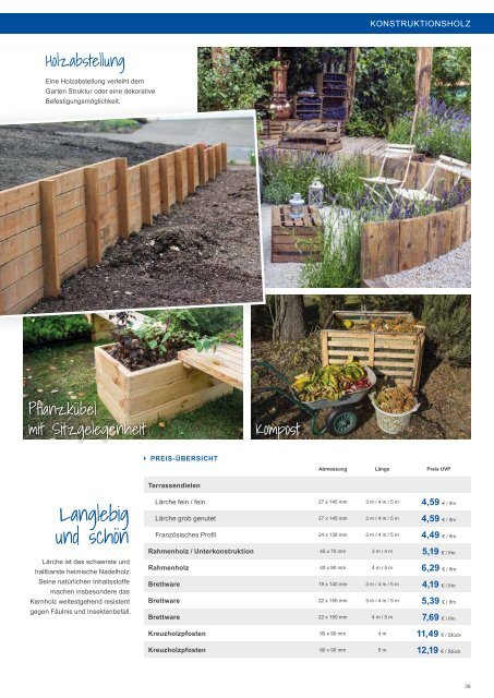 Gartenkatalog 2021 - Holz im Garten - Schnepf