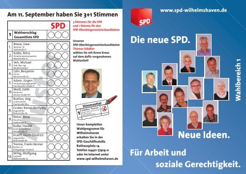 WB 1 Süd - SPD Wilhelmshaven