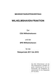 Satzung der CDU-Ratsfraktion - SPD Wilhelmshaven