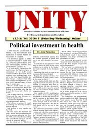 Political investment in health