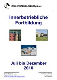 IBF-Programm_2 HJ 2010_zur Vorlage - Zollernalb Klinikum gGmbH