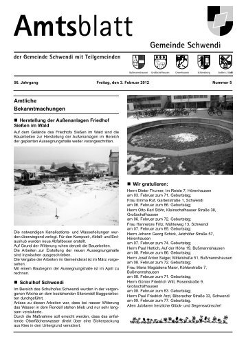 Amtsblatt - Schwendi