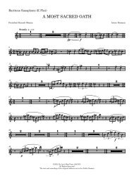 Baritone Saxophone (E Flat) - A MOST SACRED OATH