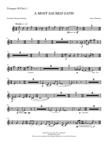 Trumpet (B Flat) 1 - A MOST SACRED OATH