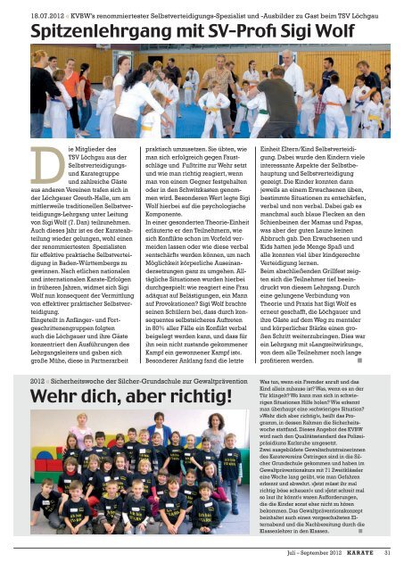 Gemeinsame KVBW- Reise zur Karate- Weltmeisterschaft 2012 ...