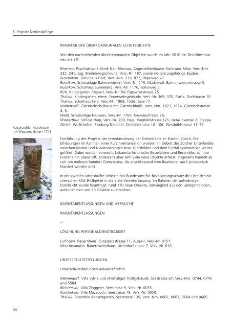 Taetigkeitsbericht 2010 (PDF, 66 Seiten, 2 MB) - Amt für ...